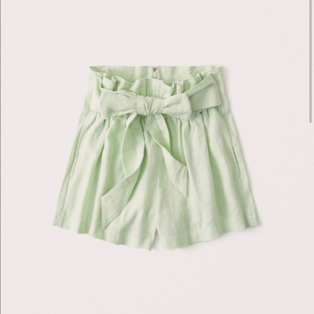 a+f linen shorts